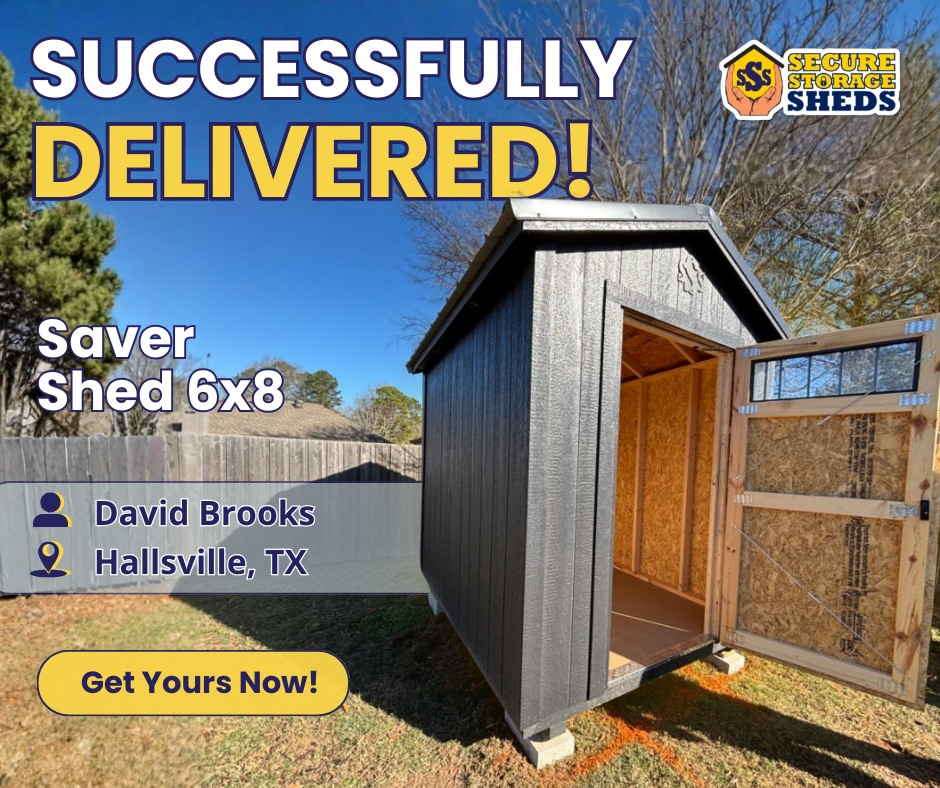 Delivered HOA Shed