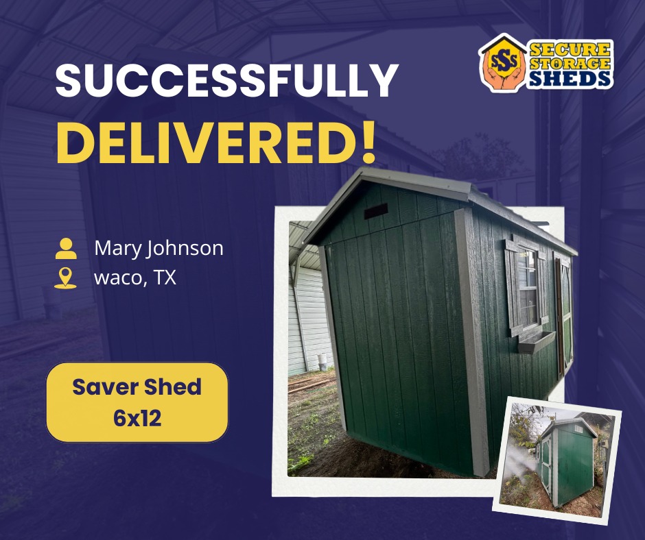Delivered HOA Shed